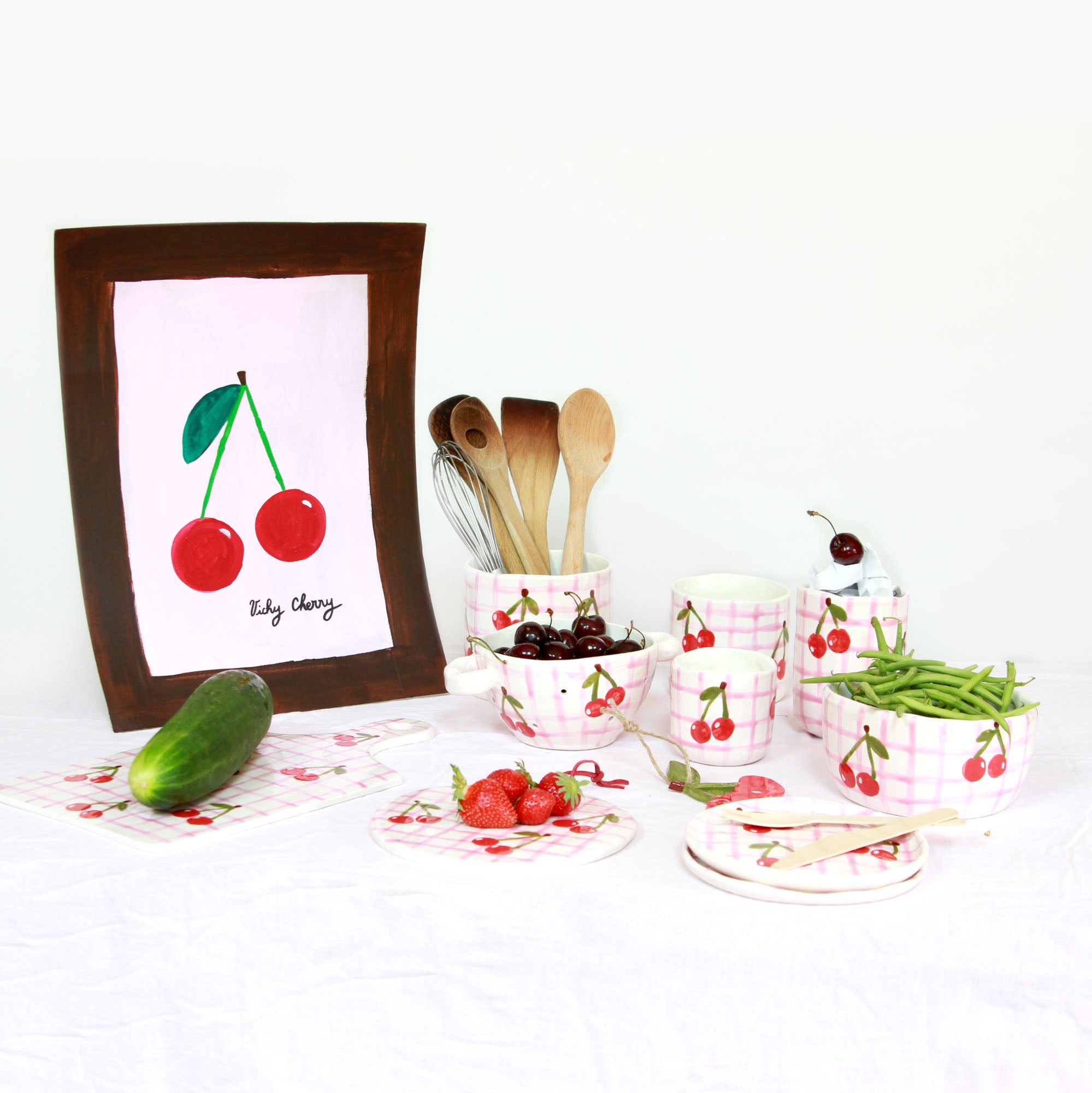 LE BOL À SALADES - VICHY CHERRY